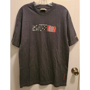 Vtg 90s Y2K Dub Brand S/S Shirt Weathergear Quadra Sound Effect Gray Size L USA